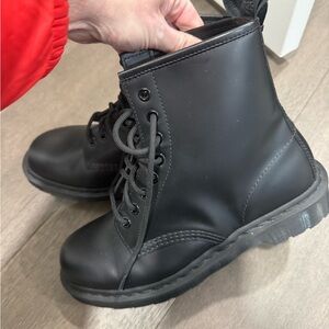 New Dr. Martens Black Leather Boots